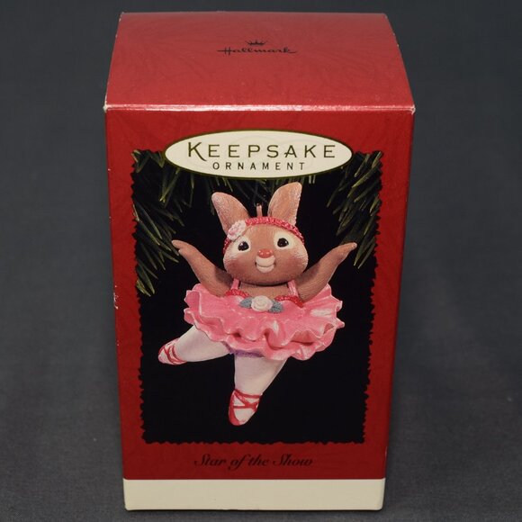 Hallmark Christmas Ornament Star of the Show Bunny Rabbit Ballerina QX6004 1996 - Picture 8 of 12